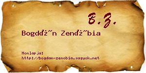Bogdán Zenóbia névjegykártya